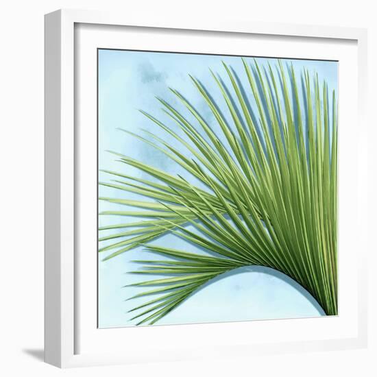 Palm on Blue IV-Mia Jensen-Framed Art Print
