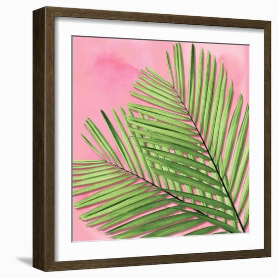 Palm on Pink I-Mia Jensen-Framed Art Print