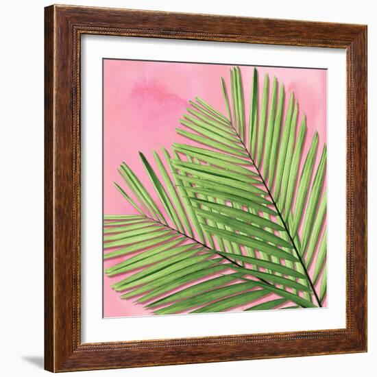 Palm on Pink I-Mia Jensen-Framed Art Print