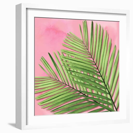 Palm on Pink I-Mia Jensen-Framed Art Print