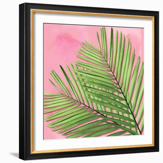 Palm on Pink I-Mia Jensen-Framed Art Print