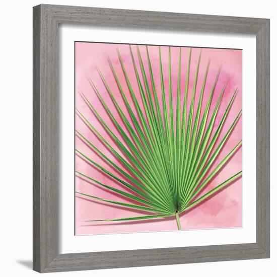 Palm on Pink III-Mia Jensen-Framed Art Print