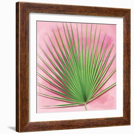 Palm on Pink III-Mia Jensen-Framed Art Print