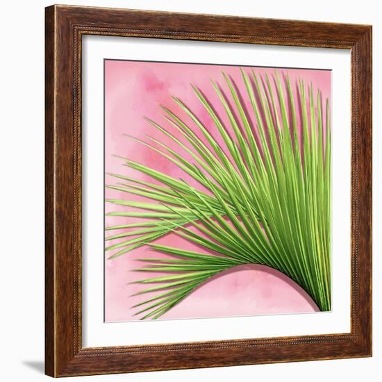 Palm on Pink IV-Mia Jensen-Framed Art Print