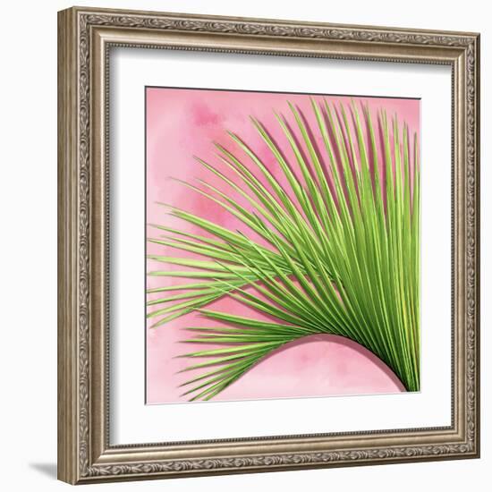 Palm on Pink IV-Mia Jensen-Framed Art Print