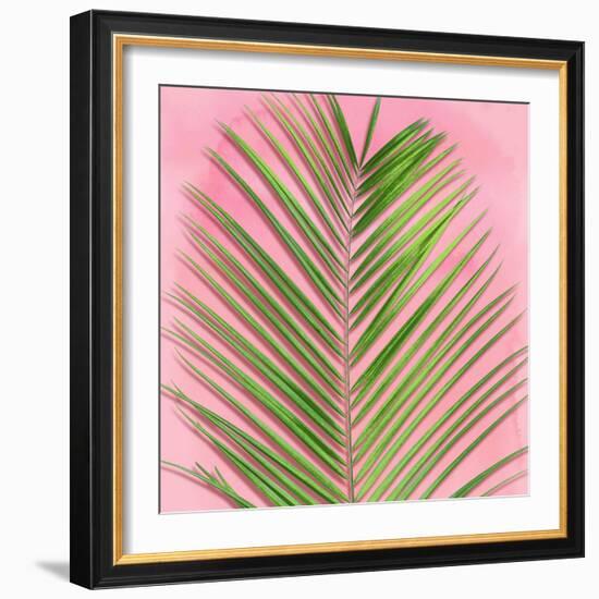 Palm on Pink V-Mia Jensen-Framed Art Print