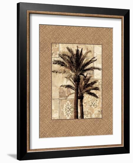 Palm Paradise II-John Seba-Framed Art Print