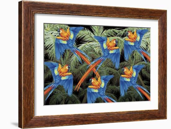 Palm Parrot-James Mazzotta-Framed Giclee Print