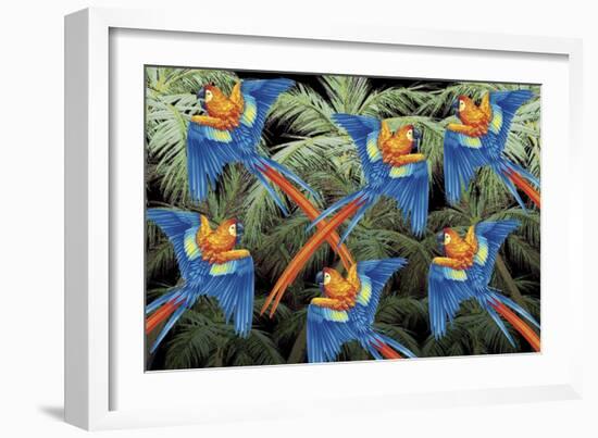 Palm Parrot-James Mazzotta-Framed Giclee Print