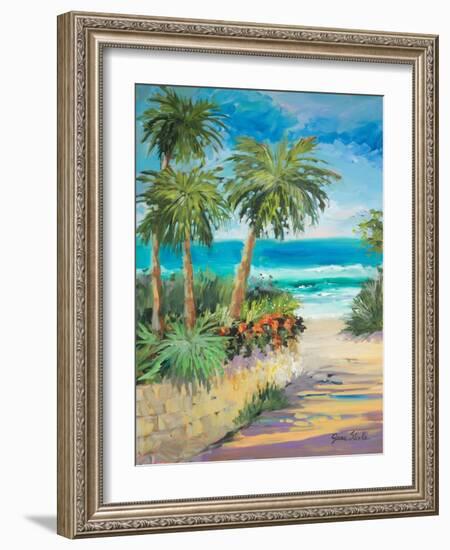 Palm Path-Jane Slivka-Framed Art Print