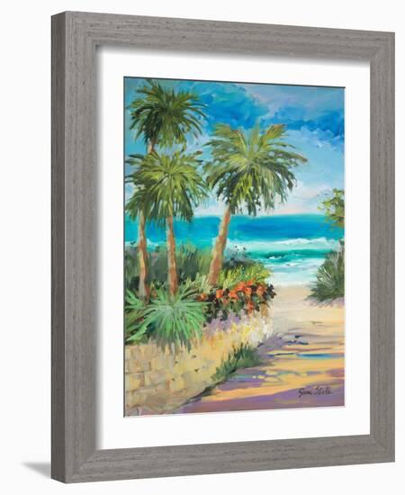 Palm Path-Jane Slivka-Framed Art Print