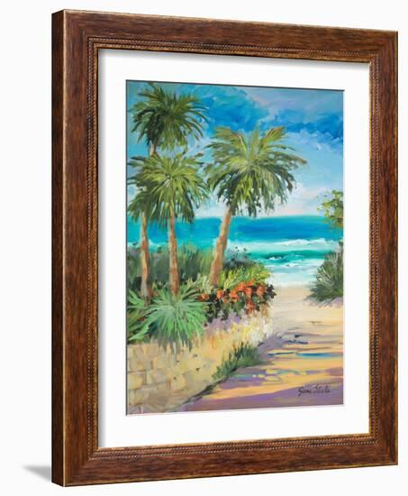 Palm Path-Jane Slivka-Framed Art Print