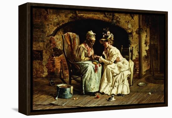 Palm Reader, 1898 (Oil on Canvas)-Harry Herman Roseland-Framed Premier Image Canvas