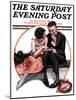 "Palm Reader" or "Fortuneteller" Saturday Evening Post Cover, March 12,1921-Norman Rockwell-Mounted Premium Giclee Print