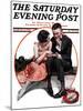 "Palm Reader" or "Fortuneteller" Saturday Evening Post Cover, March 12,1921-Norman Rockwell-Mounted Giclee Print