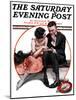 "Palm Reader" or "Fortuneteller" Saturday Evening Post Cover, March 12,1921-Norman Rockwell-Mounted Giclee Print