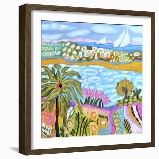 Palm Retreat-Karen Fields-Framed Art Print