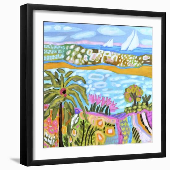 Palm Retreat-Karen Fields-Framed Art Print