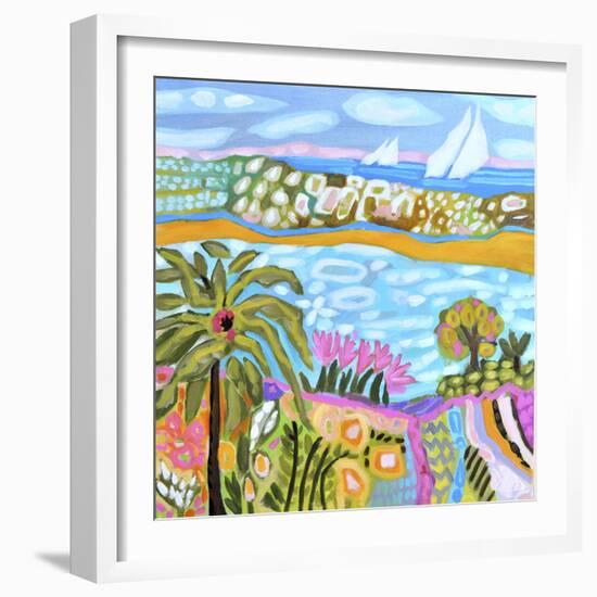 Palm Retreat-Karen Fields-Framed Art Print
