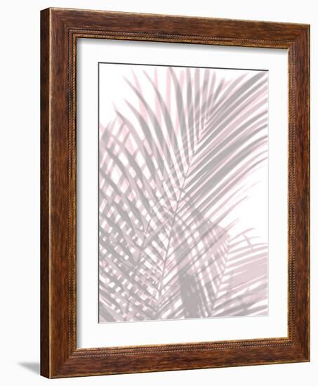 Palm Shadows Blush II-Melonie Miller-Framed Art Print