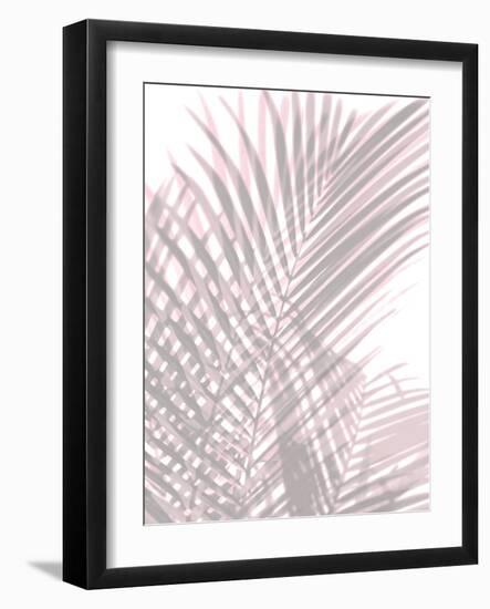 Palm Shadows Blush II-Melonie Miller-Framed Art Print