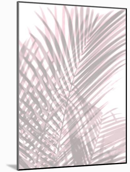 Palm Shadows Blush II-Melonie Miller-Mounted Art Print