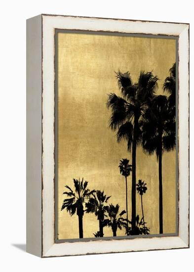 Palm Silhouette on Gold II-Kate Bennett-Framed Stretched Canvas