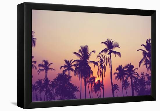 Palm Sky 1-Design Fabrikken-Framed Premier Image Canvas