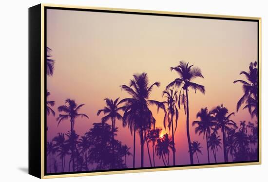 Palm Sky 1-Design Fabrikken-Framed Premier Image Canvas