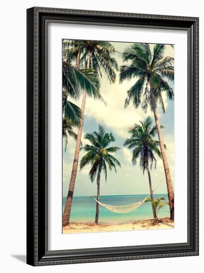 Palm Sky 3-Design Fabrikken-Framed Photographic Print