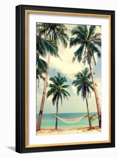 Palm Sky 3-Design Fabrikken-Framed Photographic Print