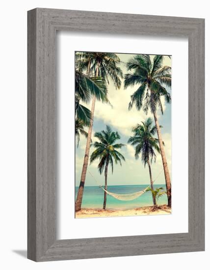 Palm Sky 3-Design Fabrikken-Framed Photographic Print