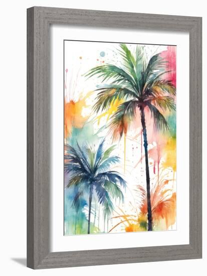 Palm Splash 2-Kimberly Allen-Framed Art Print