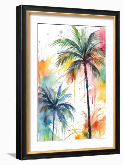 Palm Splash 2-Kimberly Allen-Framed Art Print