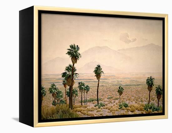 Palm Springs Desert-Gunnar Widforss-Framed Stretched Canvas