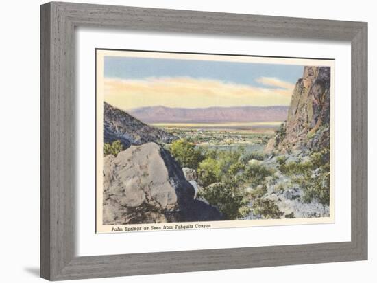 Palm Springs from Tahquiz Canyon-null-Framed Premium Giclee Print