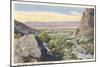 Palm Springs from Tahquiz Canyon-null-Mounted Art Print