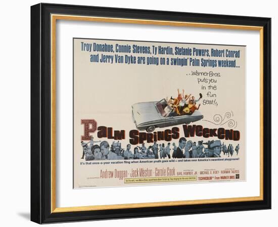 Palm Springs Weekend, 1963, Directed by Norman Taurog--Framed Premium Giclee Print