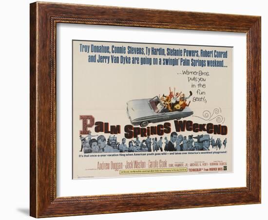 Palm Springs Weekend, 1963, Directed by Norman Taurog-null-Framed Giclee Print