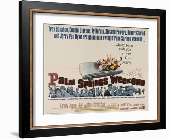 Palm Springs Weekend, 1963, Directed by Norman Taurog-null-Framed Giclee Print