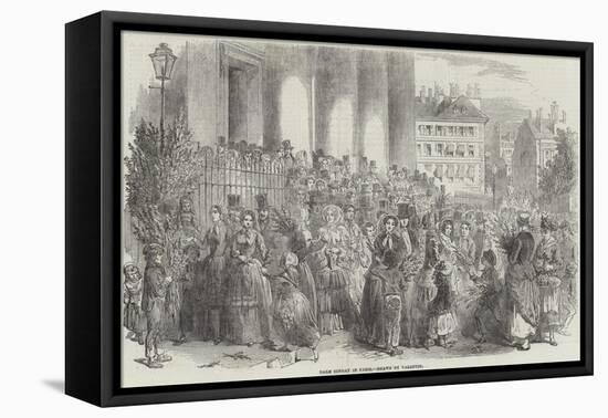 Palm Sunday in Paris-null-Framed Premier Image Canvas