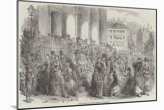 Palm Sunday in Paris-null-Mounted Giclee Print