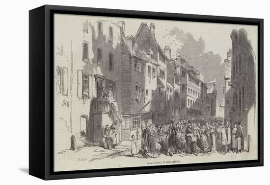 Palm Sunday in Spitalfields-null-Framed Premier Image Canvas