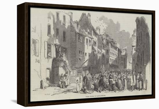 Palm Sunday in Spitalfields-null-Framed Premier Image Canvas