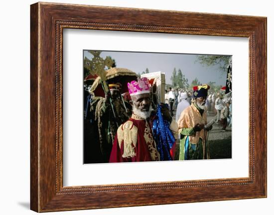 Palm Sunday Procession, Axoum (Axum) (Aksum), Tigre Region, Ethiopia, Africa-Bruno Barbier-Framed Photographic Print