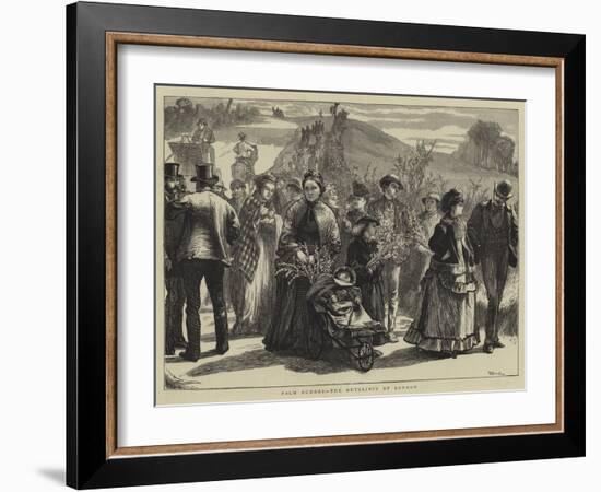 Palm Sunday, the Outskirts of London-William III Bromley-Framed Giclee Print