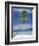 Palm Tree and Beach, Long Beach, Perhentian Kecil, Terenggenu (Terengganu), Malaysia-Robert Francis-Framed Photographic Print