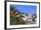 Palm Tree and Certosa Di San Giacomo (Monastery) with Skyline of Capri Town, Capri, Campania, Italy-Eleanor Scriven-Framed Photographic Print