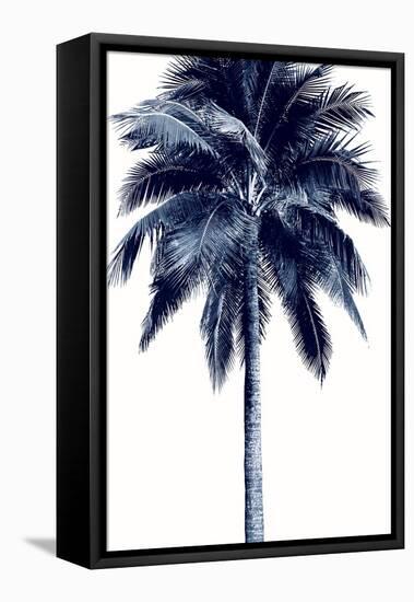 Palm Tree Blue I-Devon Davis-Framed Stretched Canvas