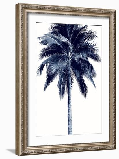 Palm Tree Blue I-Devon Davis-Framed Art Print